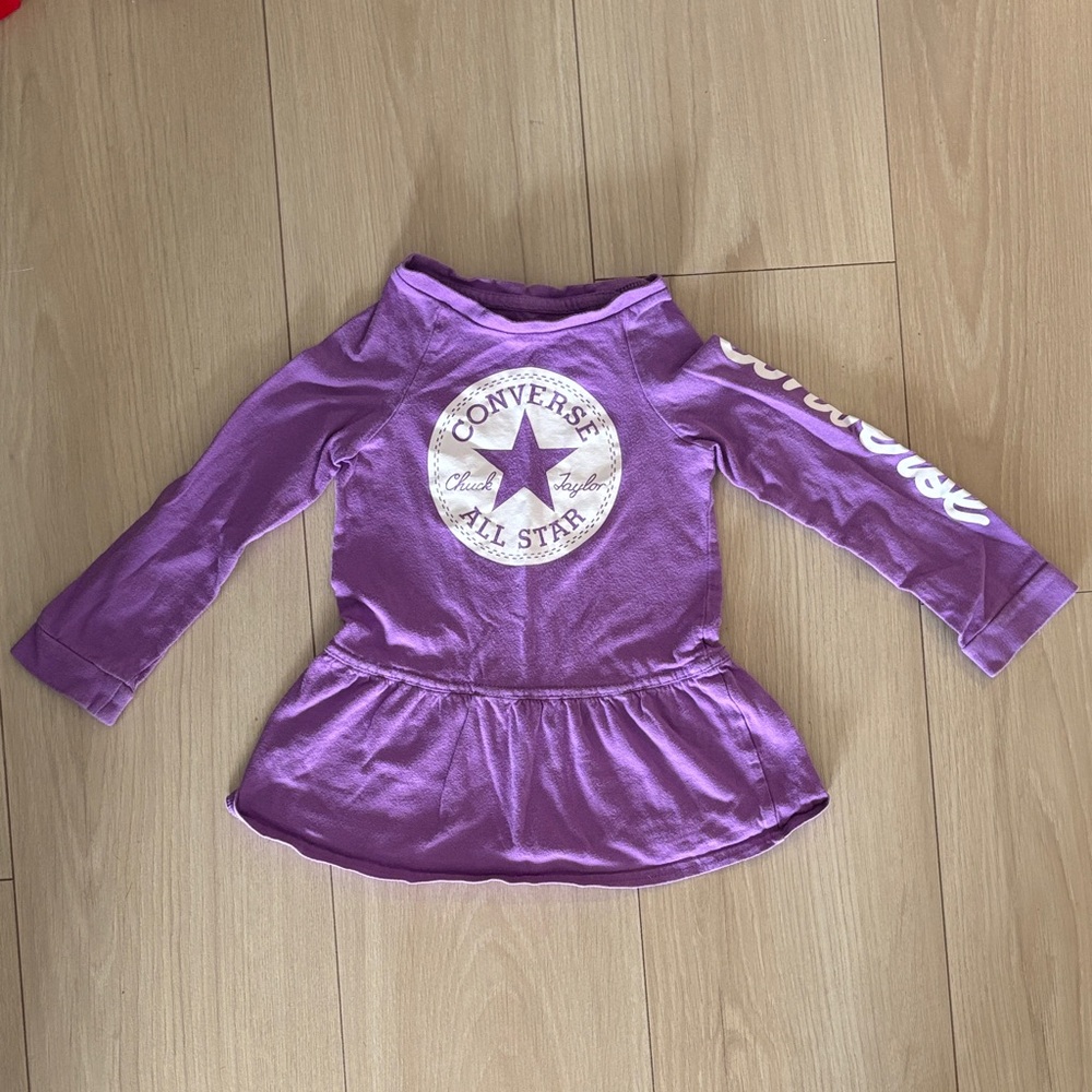 Converse Lilac Long Sleeve Dress